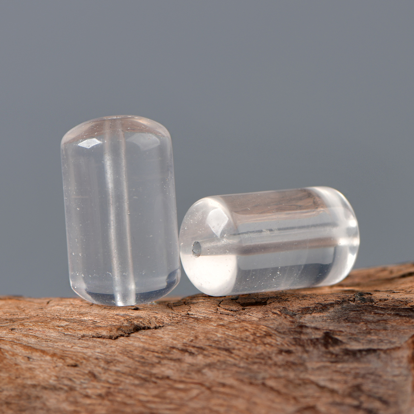 天然冰晶桶珠DIY配件高品