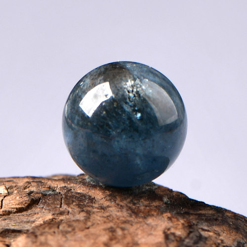 天然水晶海蓝宝黑爆闪散珠子