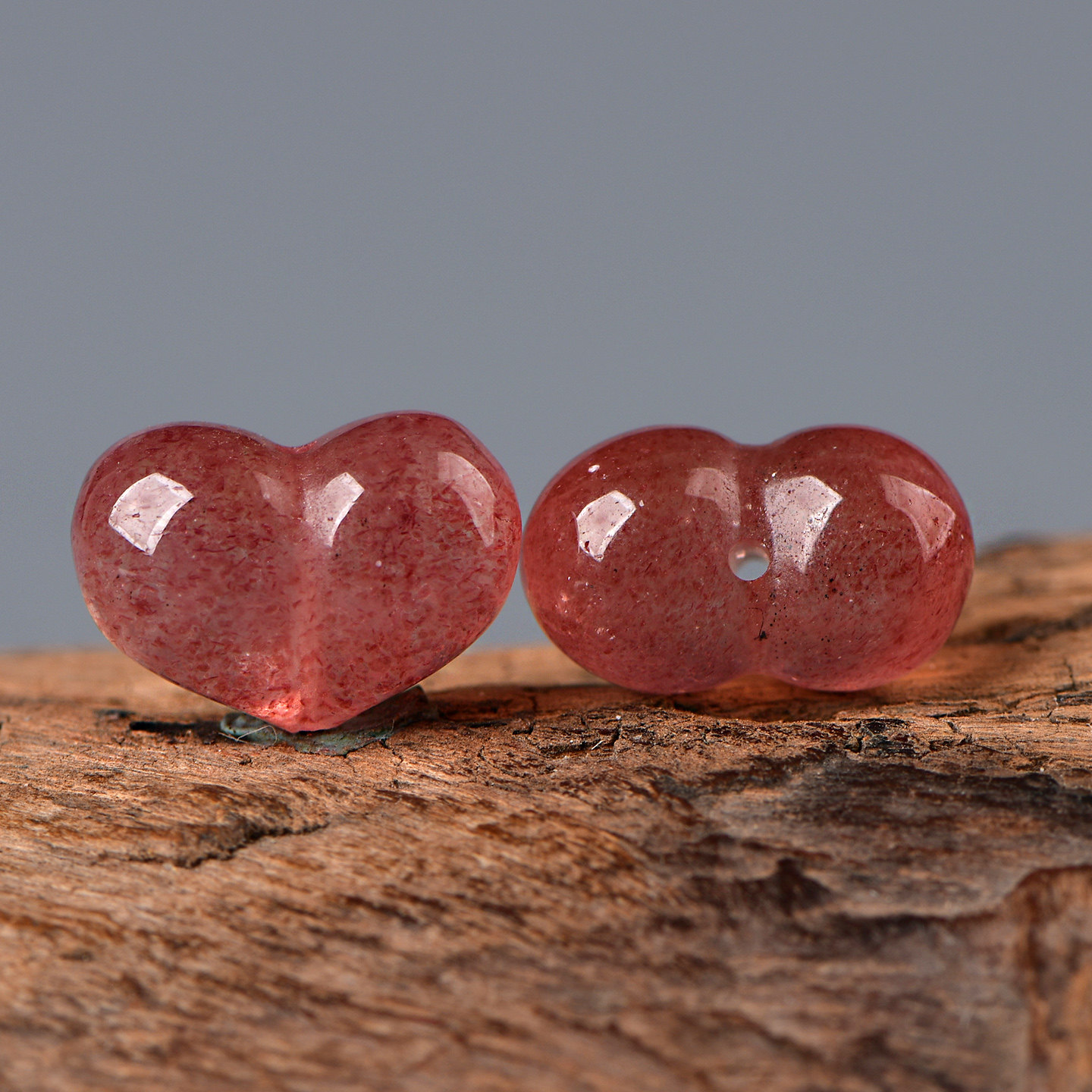 天然水晶草莓晶跑环爱心屁桃DIY手工饰品配饰串珠手串项链高品,饰品/流行首饰/时尚饰品新,DIY配件,淘宝优惠券,粉丝福利购,淘宝优惠卷