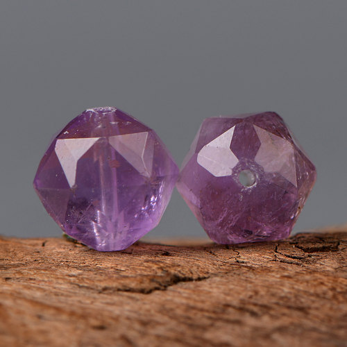 天然水晶紫水晶钻石切面DIY配件