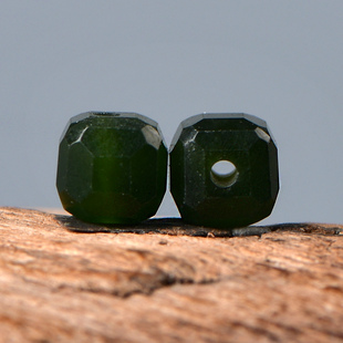 天然和田玉碧玉切面方糖diy手链项链吊坠手工饰品单珠饰品高品