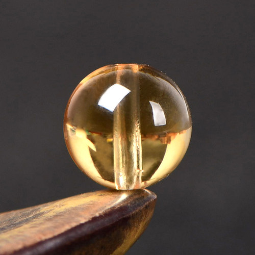 7a天然巴西黄水晶diy串珠圆珠