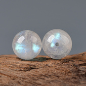 天然水晶3A马岛月光石圆珠diy手工饰品配饰手串项链串珠高品月光