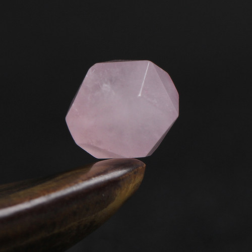 天然马粉钻石面散珠手链