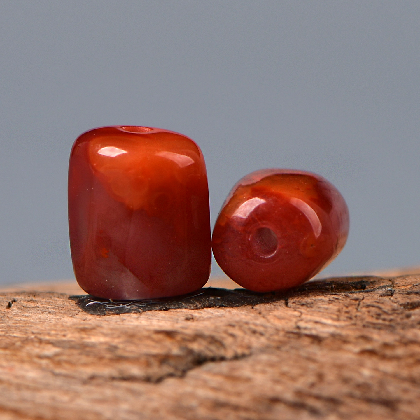 天然南红玛瑙火焰红随行珠散珠