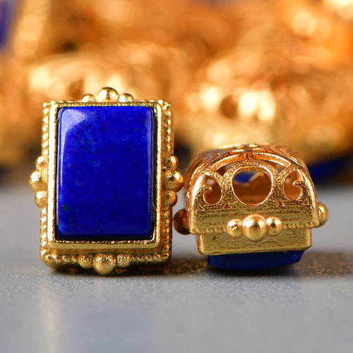 天然水晶青金石镶嵌饰品天然水晶