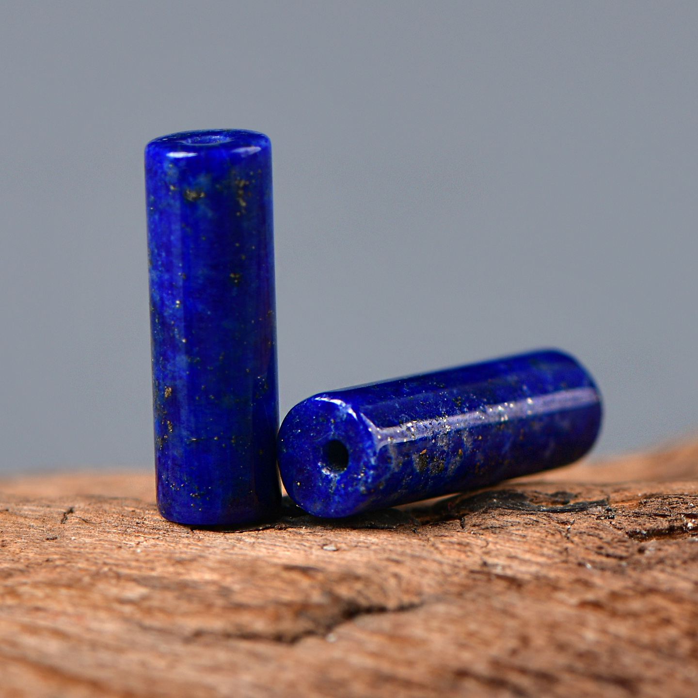 天然青金石管珠DIY串珠配珠