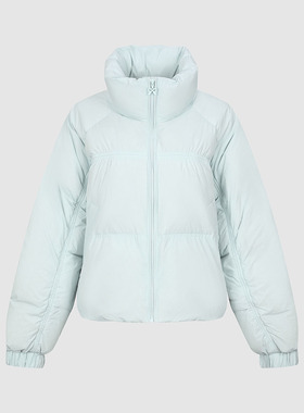 UR国内2025冬季女休闲立领蝴蝶结拉链超宽松羽绒服UYY150057