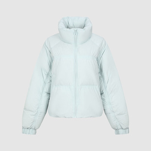 UR国内2025冬季女休闲立领蝴蝶结拉链超宽松羽绒服UYY150057