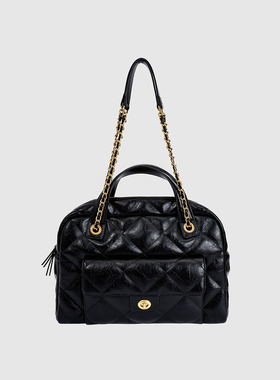 UR国内2025冬季女士经典复古菱格链条单肩斜挎包UAWB50285