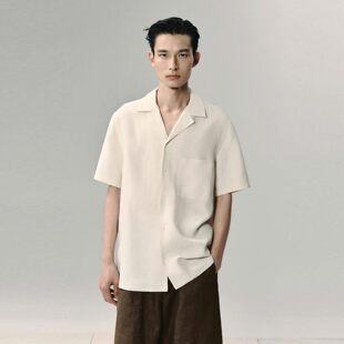 UR国内2026夏季男装Urban都市系列短袖开襟衬衫UMU260015