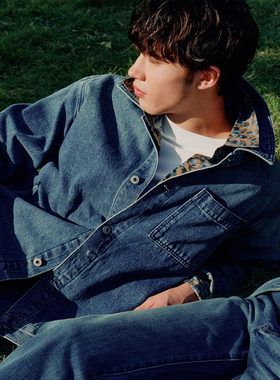 UR国内2026春季新款男装美式复古水洗休闲牛仔外套UUY860010