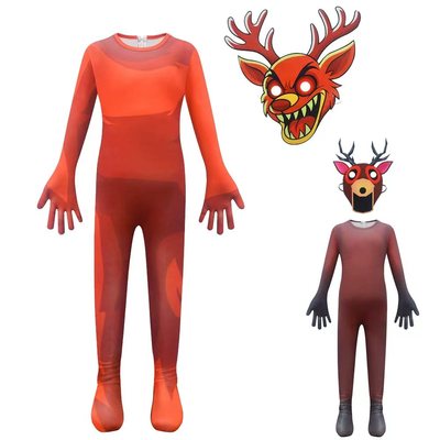 99夜森林鹿角动物Nights in The Forest Deer万圣节儿童连体衣