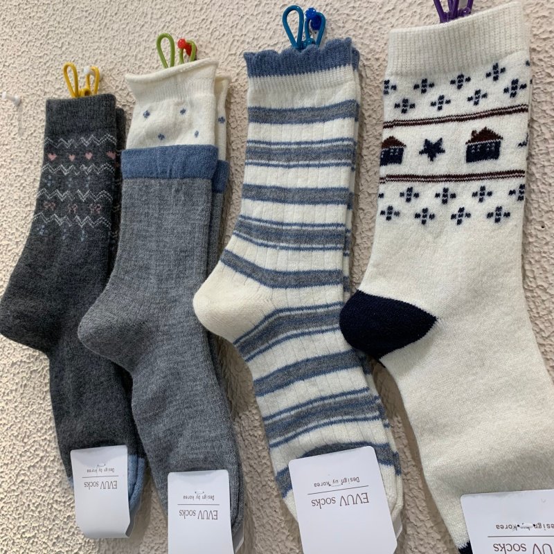 费尔曼岛风冬季新款羊毛女袜子网红款加厚保暖条纹房子爱心中筒袜,女士内衣/男士内衣/家居服,中筒袜,淘宝优惠券,粉丝福利购,淘宝优惠卷
