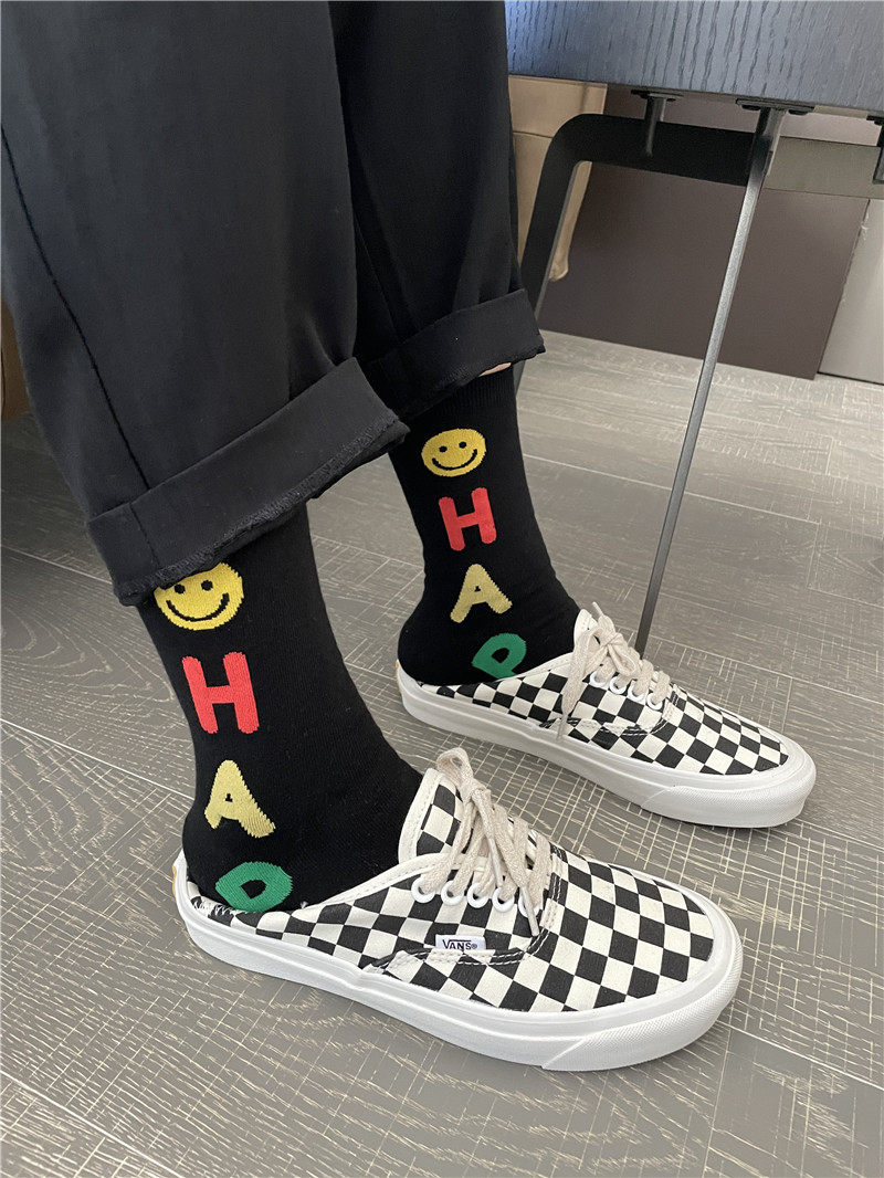 现货袜子棉质现货字母女