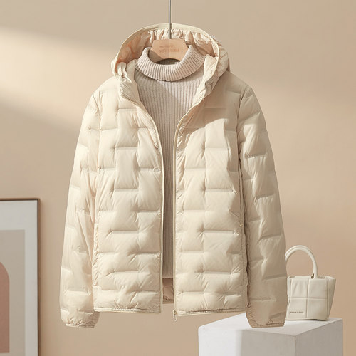 2025新款轻薄羽绒服秋冬连帽