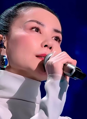 2026年春晚王菲同款水滴耳环水滴形透明耳环女简约气质高级感耳坠