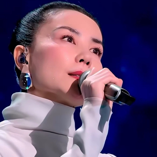 2026年春晚王菲同款水滴耳环水滴形透明耳环女简约气质高级感耳坠