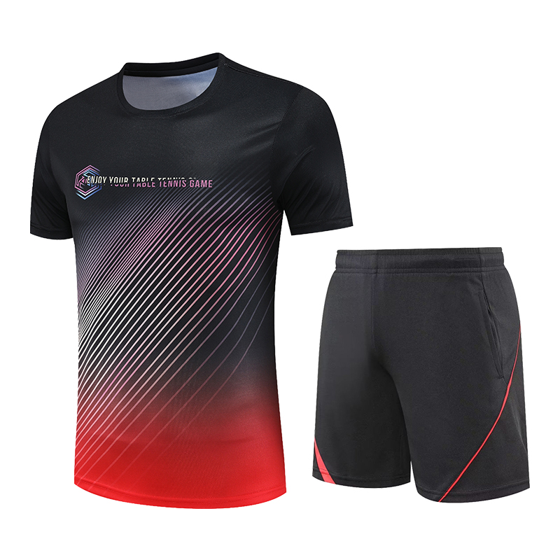 新款乒乓球服男女速干短袖套装夏