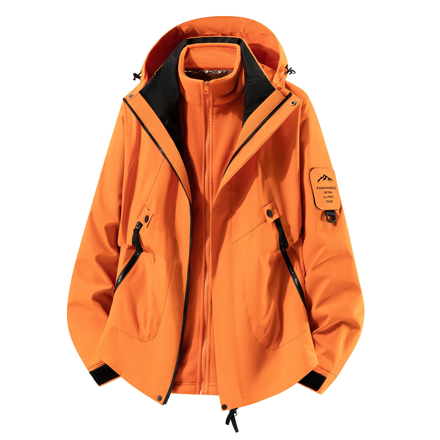 冲锋衣防水情侣款防风秋冬三合一