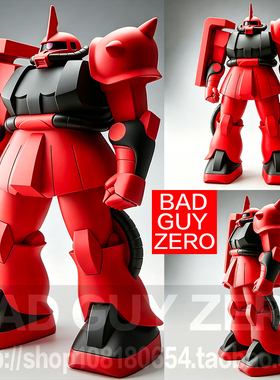 万代 高达 强尼莱汀专用 真红闪电扎古 1/72 非 ROBOT魂 GFF FIX