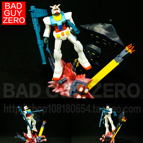 日版万代 RX-78-2 元祖高达 阿巴瓦空 场景手办 非ROBOT魂 一番赏