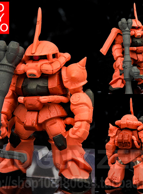 日版万代绝版 夏亚扎古 高达 FW CONVERGE 31 SD BB战士 盒蛋食玩