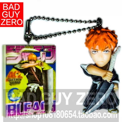 日版万代 40周年限定版 BLEACH 死神 黑崎一护 钥匙扣 挂件 手办