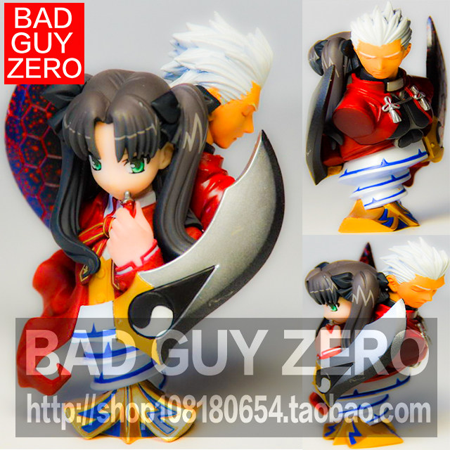 日版 限定版 双剑 远坂凛 Fate stay night ARCHER 红A 手办 胸像