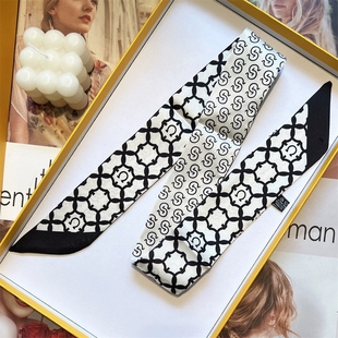 加长款手提包包丝巾绑包丝带绑包袋手柄长条飘带缠包带波点发带女