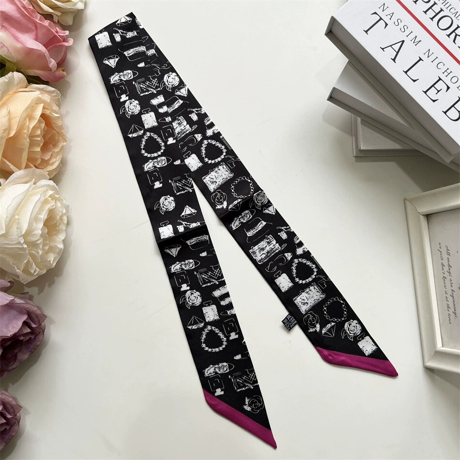 2025新款高端仿真绑包包丝巾长丝带缠手柄保护适用于丝巾改造配件