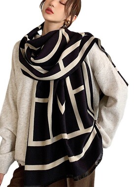 围巾送女朋友毛线潮亲肤加厚高档女女生薄荷绿色简约情侣礼物韩系