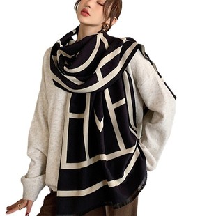 围巾送女朋友毛线潮亲肤加厚高档女女生薄荷绿色简约情侣礼物韩系