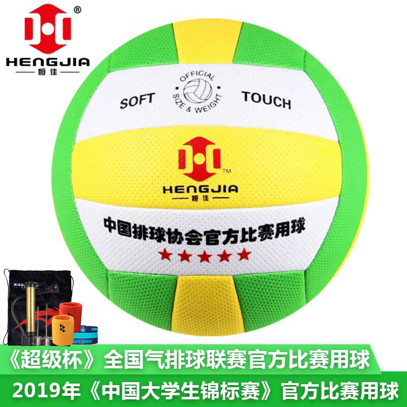 恒佳比赛气排球FP300工会活动比赛海绵球软式轻气排球7号5号