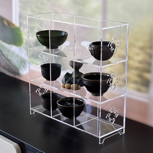 亚克力多宝阁展示架茶具茶棚博古架桌面收纳架茶壶置物架茶器杯架