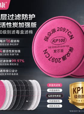 防毒滤芯焊工过滤棉口罩滤片