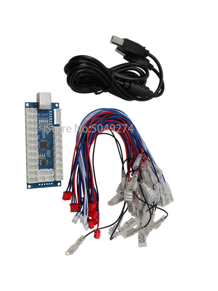 ARCADE MATCH PACKAGE DIY ARCADE STICK KIT FOR TWO PS3 STICK CHIP CARD GAME CONSOLE