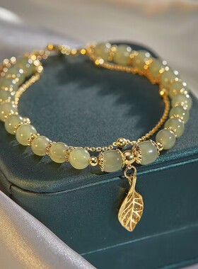 七夕高级感金枝玉叶手链