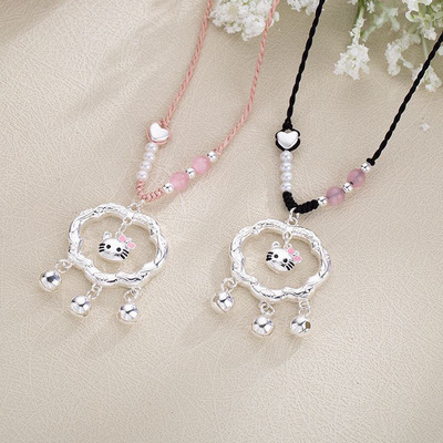 KT猫项链女款甜美锁骨链