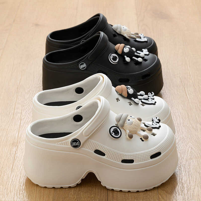 凉拖鞋超高跟松糕底卡通9cmEVA