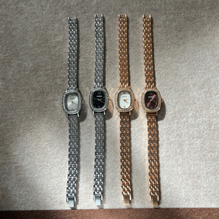 naidu新款韩系椭圆形手链手表女高级秋冬百搭学生女士手链石英表