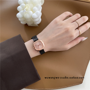 小方糖女士手表女ins风简约气质轻奢复古小众高级设计小方表chic