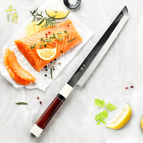 千寿刺身刀专业商用鱼生刀牛肉刀