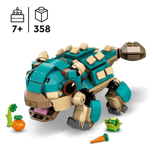 Jurassic World 76962侏罗纪恐龙甲龙小鼓拼插积木儿童玩具礼物