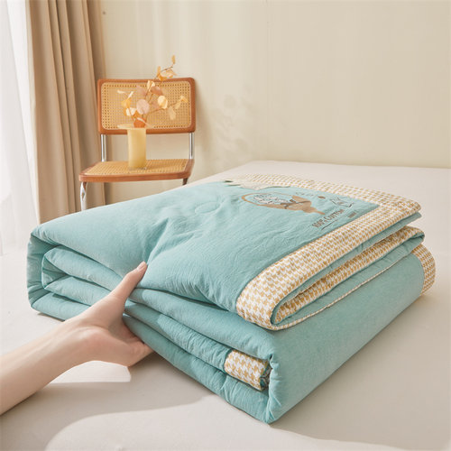 新疆棉花填充纯棉夏凉被全棉100