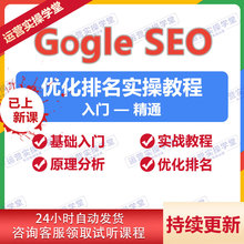 GG外贸SEO实战推广搜索引擎优化课程关键词排名网站培训教程LE