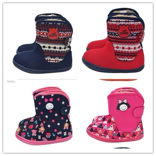 特价-原-韩版冬款男童棉靴宝宝保暖软底雪地靴绒里学步鞋棉鞋女童