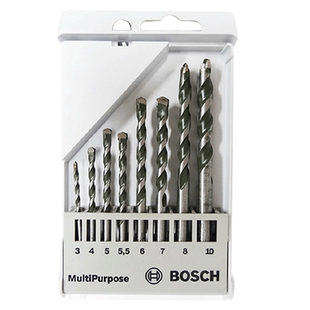 博世多用套装多功能钻金属木材瓷砖混凝土大理石砖墙冲击园柄钻头