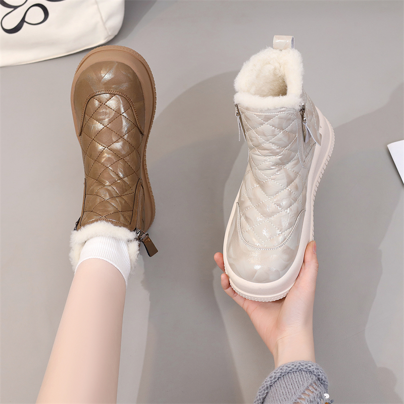 2025冬季新款东北抗寒加厚显脚小