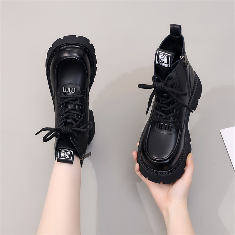 显瘦马丁靴女2025年秋冬新款加绒加厚不累脚增高棉靴休闲舒适短靴,女鞋,马丁靴,淘宝优惠券,粉丝福利购,淘宝优惠卷